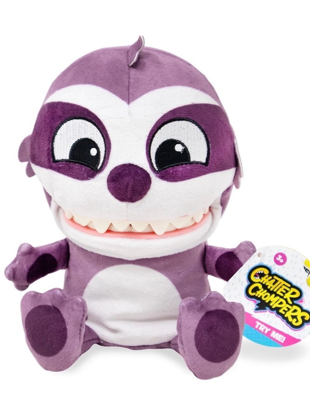 Chatter Chompers Sloth Plush 6.5", Interactive Collectible Toy, Funny Sound Effe